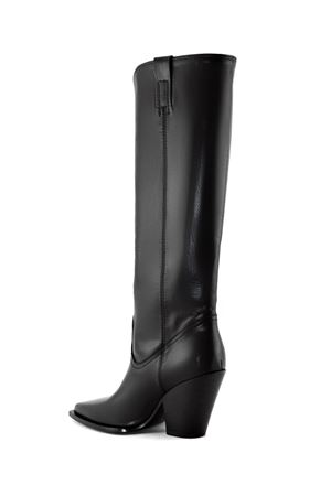 Texan boots in black leather ELENA IACHI | E3998NERO
